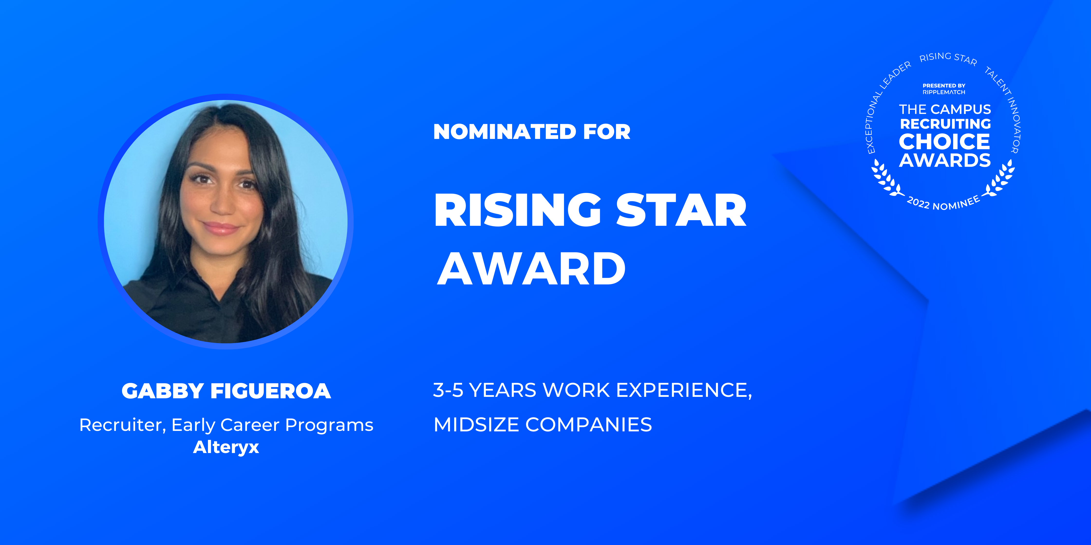 Gabby Figueroa Nominee for Rising Star Award 2022 Campus